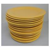 Vintage Fiesta 10" plate group, 19 yellow,