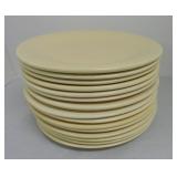 Vintage Fiesta 10" plate group, 15 ivory,