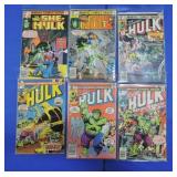 Marvel lot of 6 comic books: She Hulk #4 & 11,