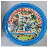Roy Rogers & Dale Evans tray, 13"