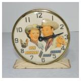 Roy Rogers & Dale Evans alarm clock, works