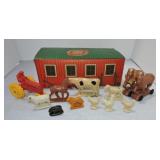 Auburn Rubber farm play set with original box