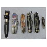 Hopalong Cassidy lot of 6 pocket knives