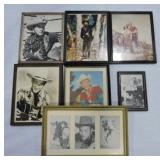 Roy Rogers lot of 7 framed photos, 2 with