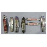 Roy Rogers lot of 7 pocket knives