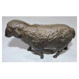 Cast iron sheep still bank