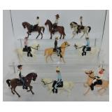 Hartland lot of 9 - 5" horse and riders