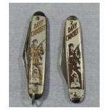 Davy Crockett lot of 2 pocket knives