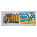 Hopalong Cassidy crayons and Lone Ranger