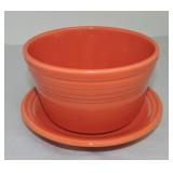 Fiesta Post 86 flower pot and saucer,