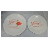 Fiesta Post 86 lot of 2 plates with dancing