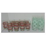 Fiesta Post 86 set of 9 and set of 4 glass