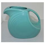 Fiesta Post 86 disc water pitcher, turquoise