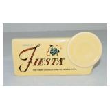 Fiesta Post 86 shelf sign, yellow