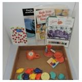 Fiesta Post 86 lot of magnets, cookie press,