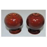 Vintage Fiesta Amberstone salt & pepper shakers