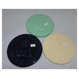 Fiesta Post 86 lot of 3 dancing girl trivets