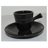 Fiesta Post 86 AD cup & saucer, black