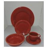 Fiesta Post 86 5 pc place setting, paprika