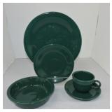 Fiesta Post 86 5 pc place setting, evergreen