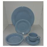 Fiesta Post 86 5 pc place setting, periwinkle
