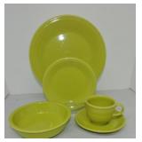 Fiesta Post 86 5 pc place setting, lemongrass