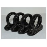 Fiesta Post 86 set of 4 napkin rings, black