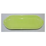 Fiesta Post 86 relish tray, chartreuse