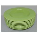 Fiesta Post 86 lot of 8 pasta bowls, charteuse