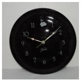 Fiesta Post 86 plate clock, black