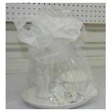 Fiesta Post 86 wedding candle centerpiece