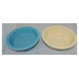 Vintage Fiesta 8 1/2" nappy bowl group, 2 mixed