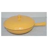 Vintage Fiesta French casserole, yellow