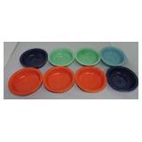 Vintage Fiesta 5 1/2" fruit bowl group, 8 mixed