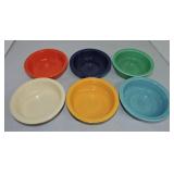 Vintage Fiesta 5 1/2" fruit bowl group,