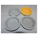 Vintage Fiesta lot of 4 - 5 1/2" fruit bowls