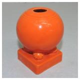 Vintage Fiesta bulb candle holder, red