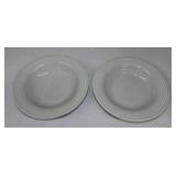 Vintage Fiesta lot of 2 deep plates, gray