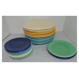 Vintage Fiesta plate group: 7 - 6", 2 - 7", and