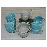 Vintage Fiesta Carnival lot of cups & saucers