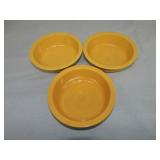 Vintage Fiesta lot of 3 - 8 1/2" nappy bowls,