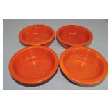 Vintage Fiesta 4 3/4" fruit bowl group, 4 red