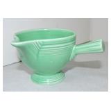 Vintage Fiesta stick handled creamer, green