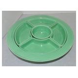 Vintage Fiesta relish tray, all green