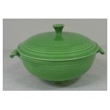 Vintage Fiesta casserole, medium green, mint