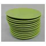 Fiesta Post 86 set of 12 - 9" plates, chartreuse
