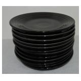 Fiesta Post 86 set of 12 - 9" plates, black