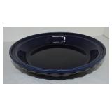 Fiesta Post 86 10 1/2" pie baker, cobalt