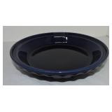 Fiesta Post 86 10 1/2" pie baker, cobalt