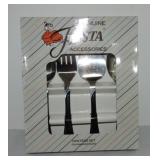 Fiesta Post 86 4 pc hostess set, black
